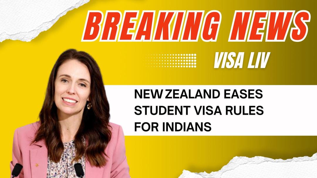 New Zealand relaxes student visa rules for Indian students, making it easier to study and stay in the country.