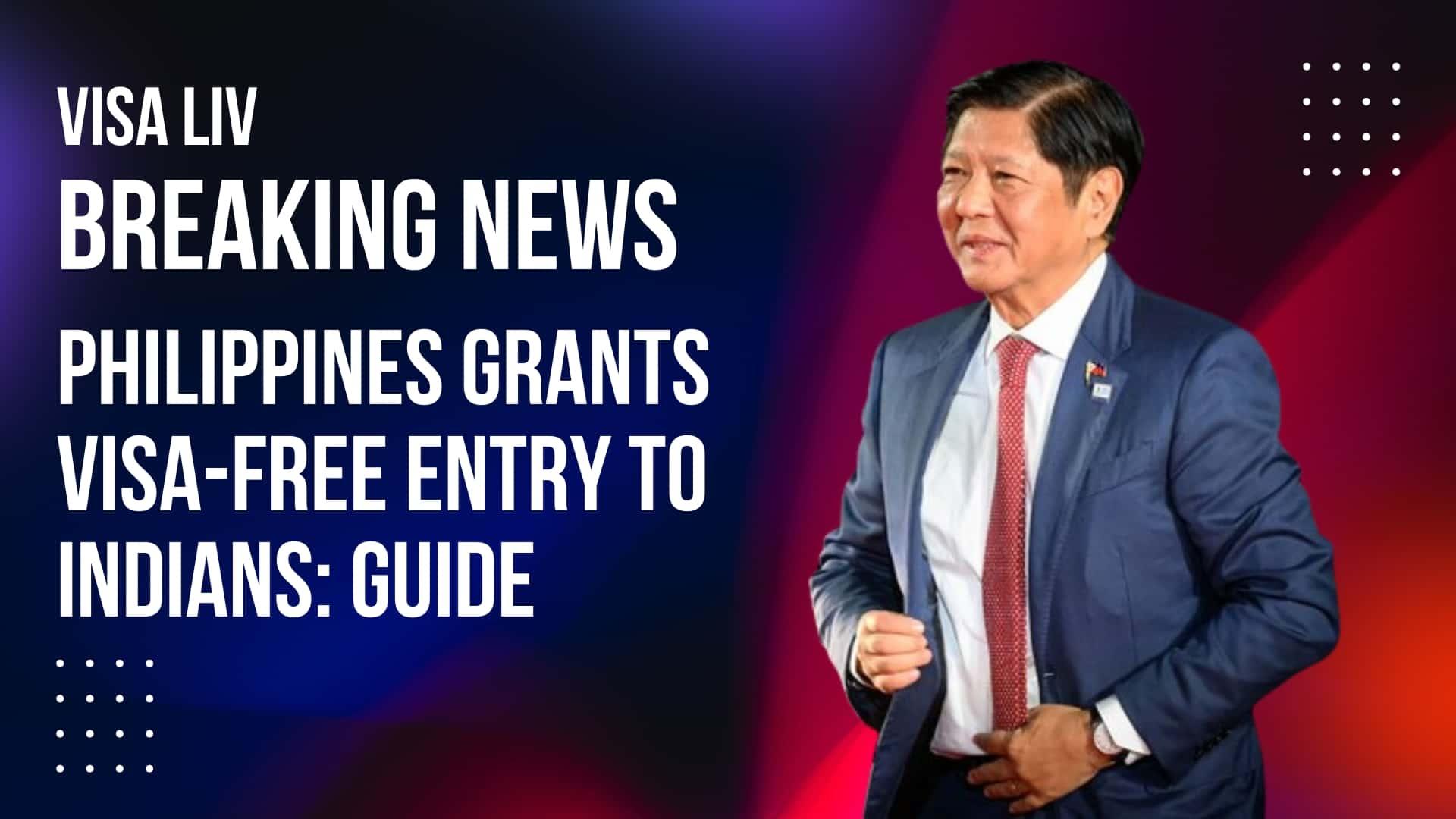Indian travelers can now enter the  Philippines without a visa under the new visa-free entry policy.