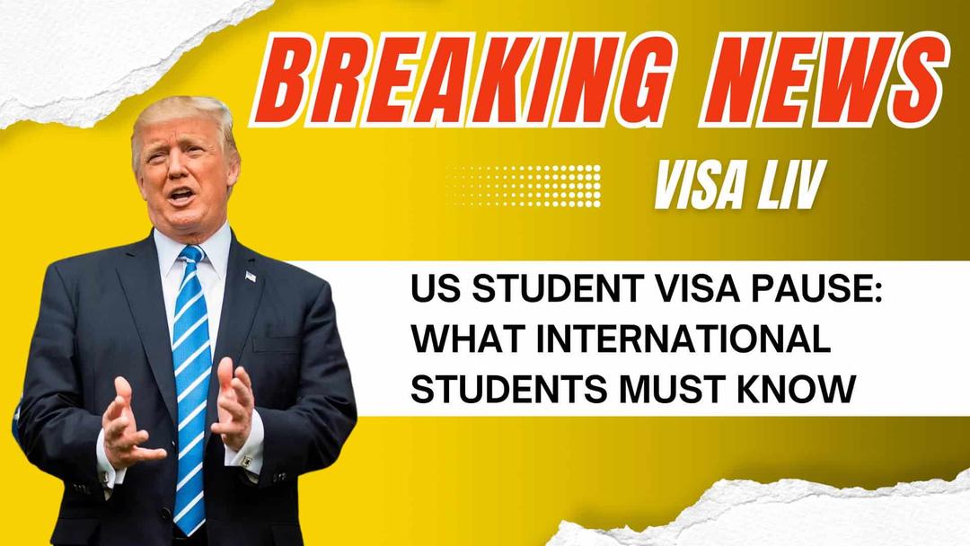 US pauses student visa processing, raising concerns among international students planning to study in the United States.
