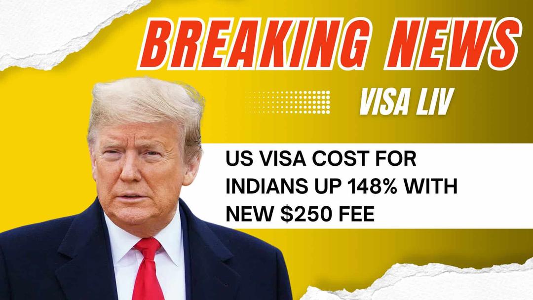 Increase in US visa fees for Indian applicants, highlighting the new $250 charge and its impact on travelers.